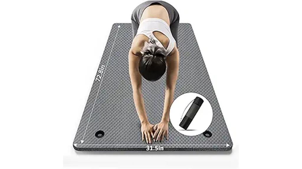yoga mat with strap