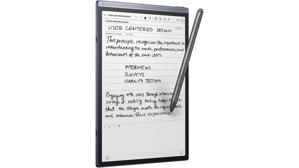 8 2 inch ai note tablet