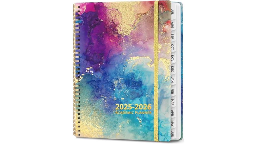 academic year hardcover organizer