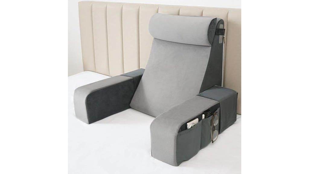 bedside reading pillow
