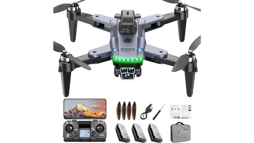 black gps drone with camera