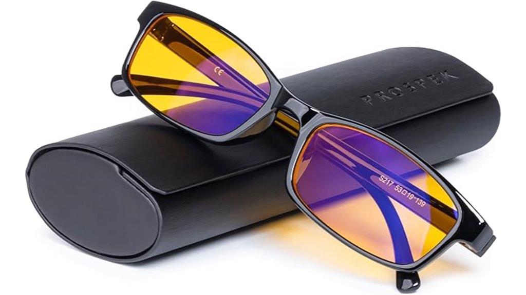 blue light amber lenses