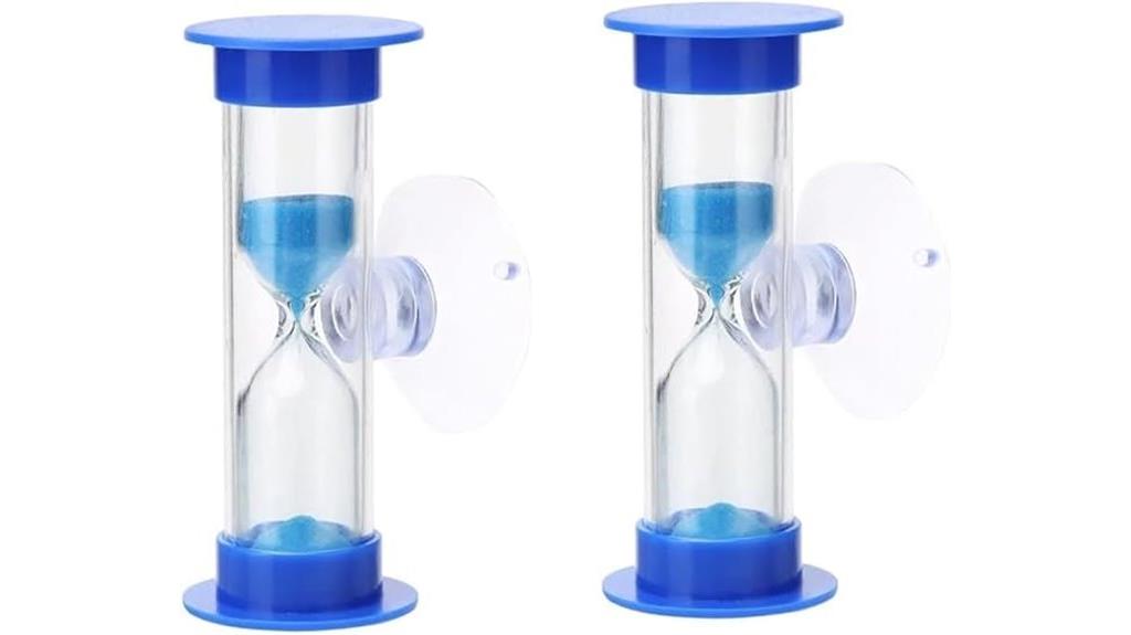 blue toothbrush sand timer
