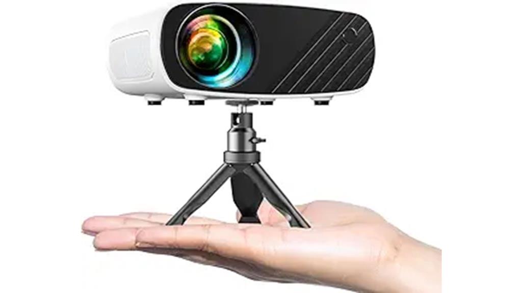 compact iphone projector