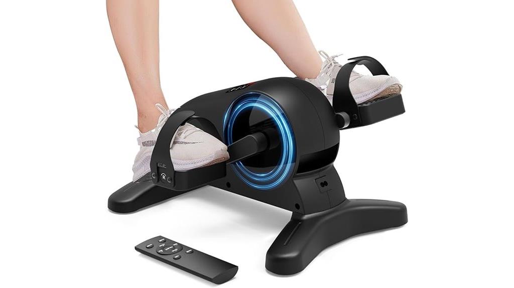 compact under desk pedal exerciser