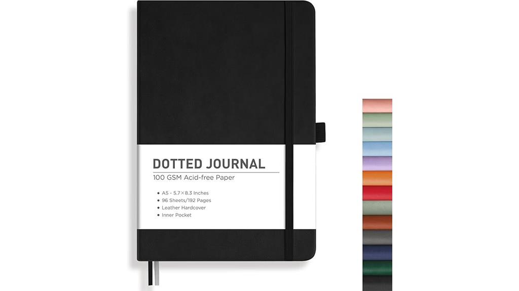 dotted a5 notebook journal