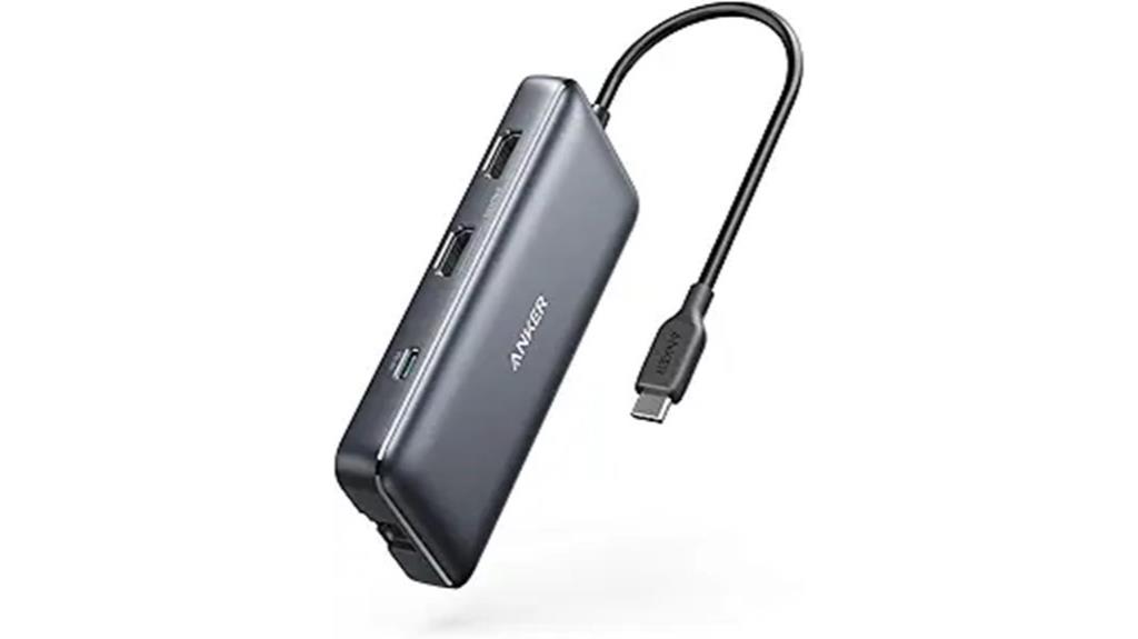 dual monitor usb c hub