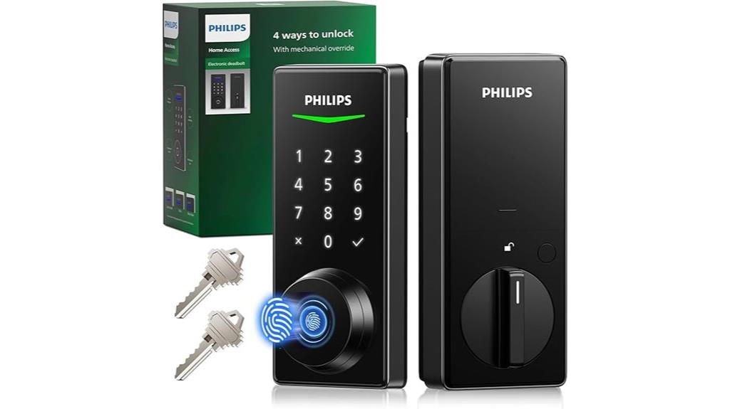 fingerprint touchscreen door lock