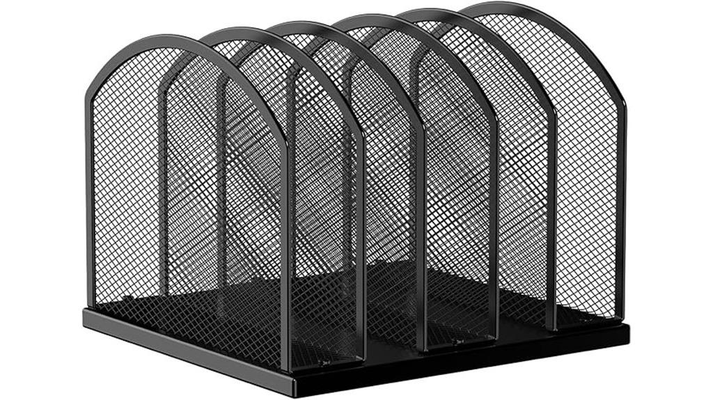 five section desktop organizer
