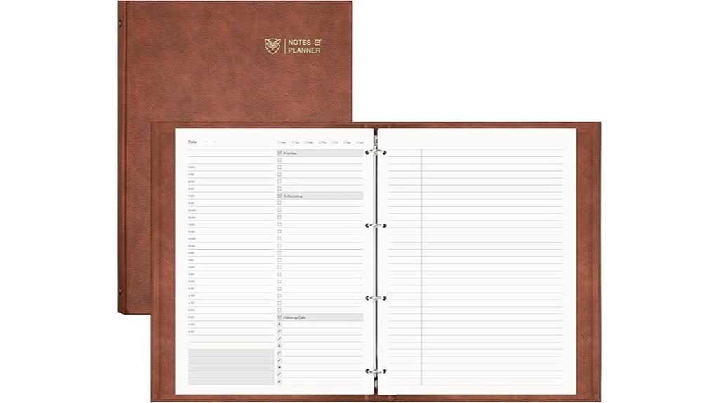hardcover daily planner refill