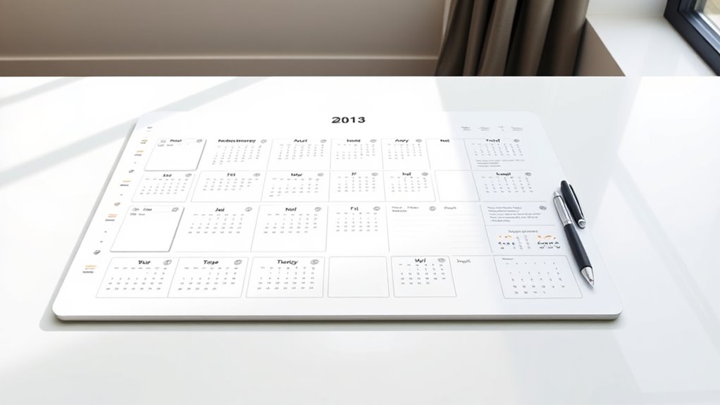 large desk calendar selection