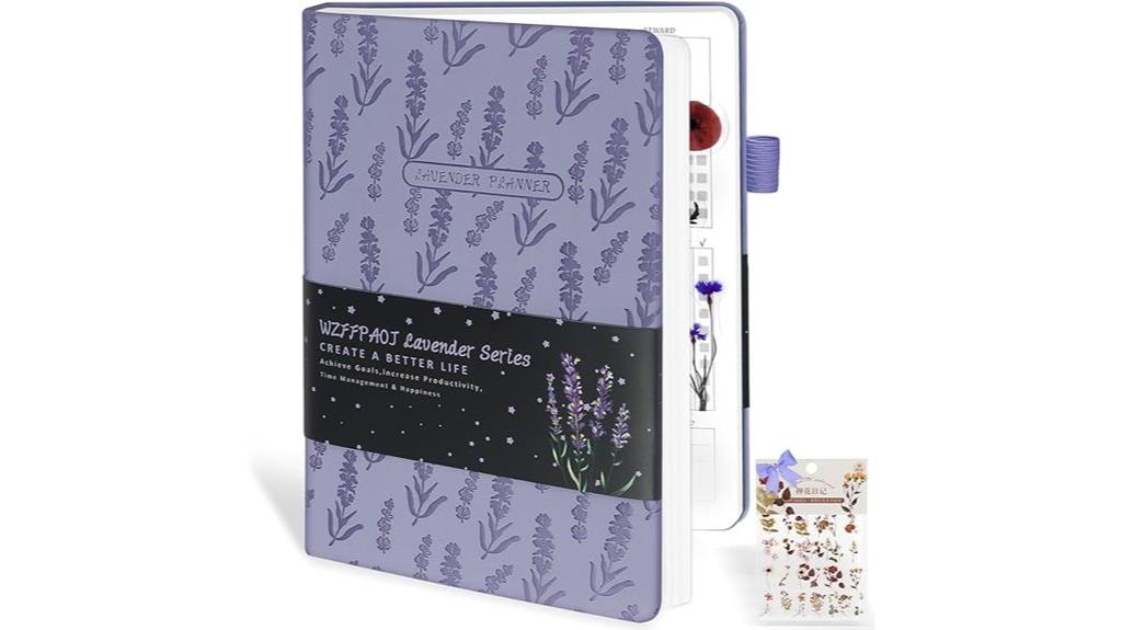 luxurious a5 planner notebook