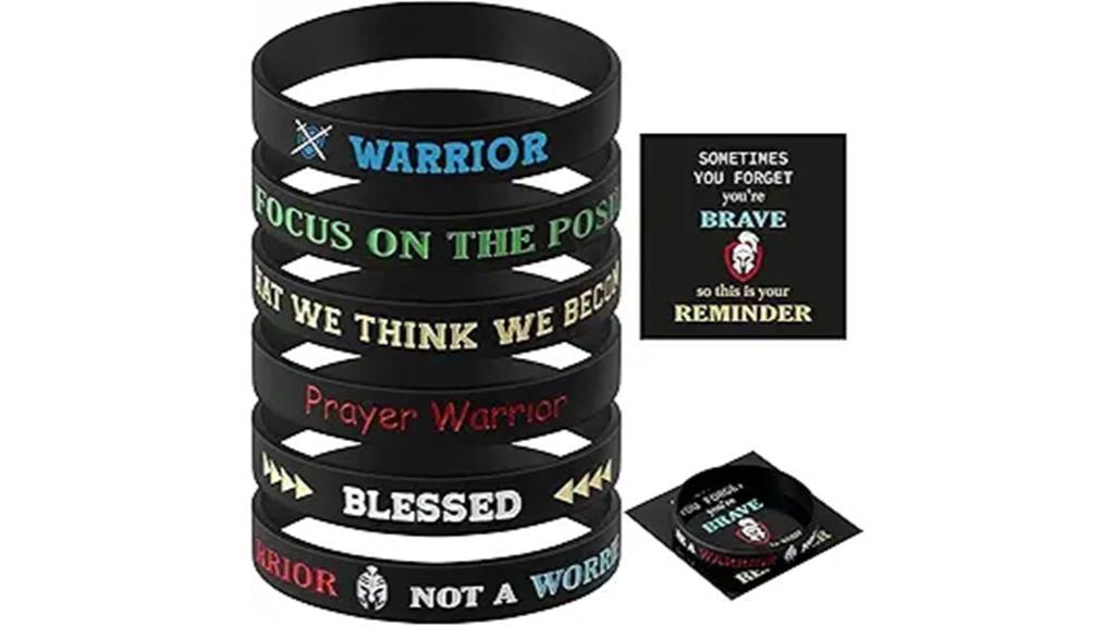 men s motivational silicone wristbands
