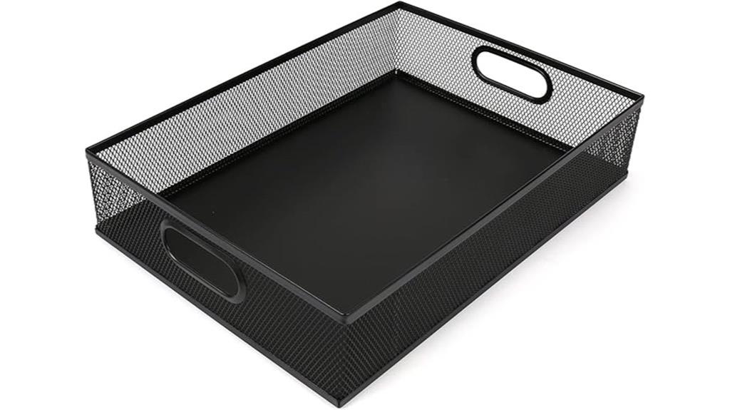 metal mesh desk organizer