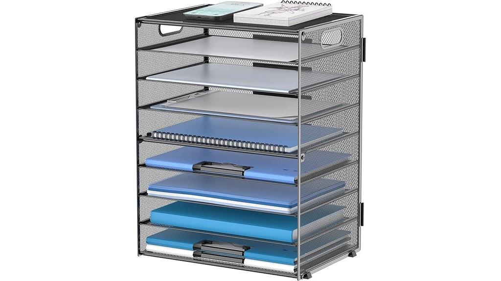 nine tier mesh letter tray