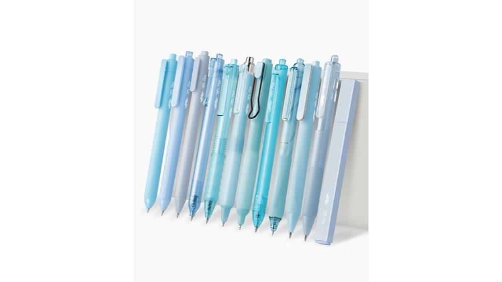 pastel blue gel pens