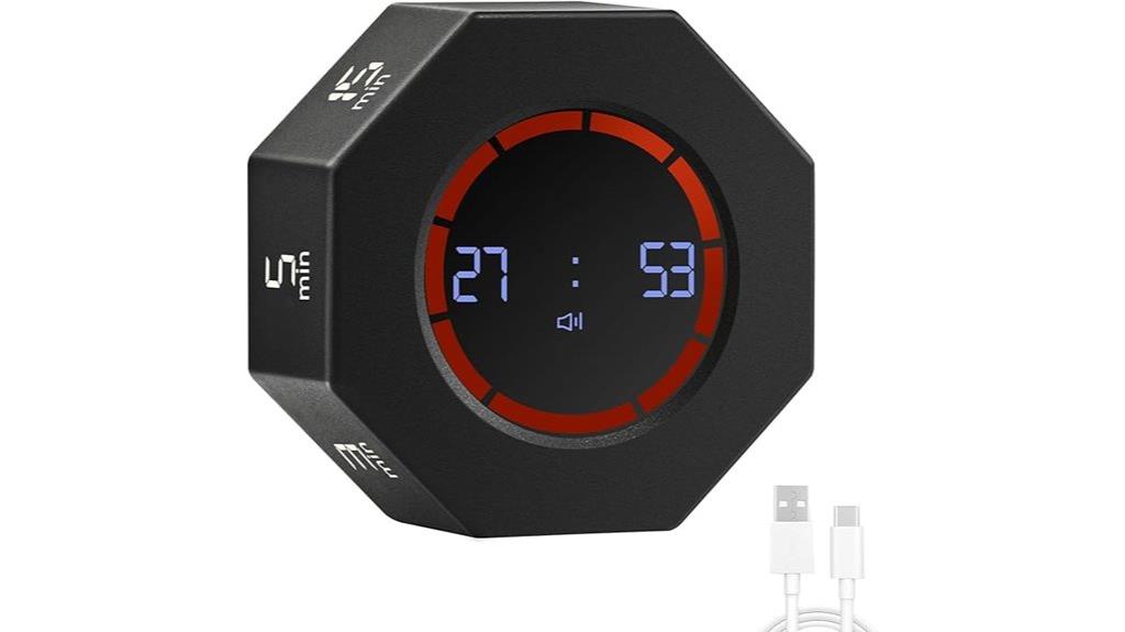 rechargeable auto rotate timer
