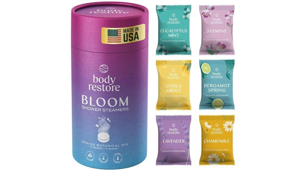 six body restore shower steamers