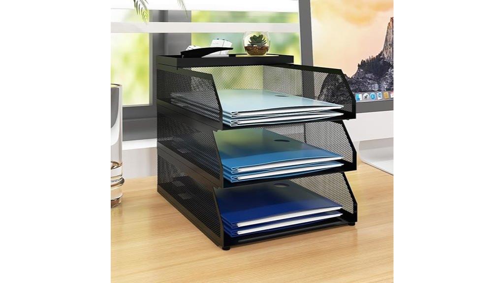 stackable paper tray organizer