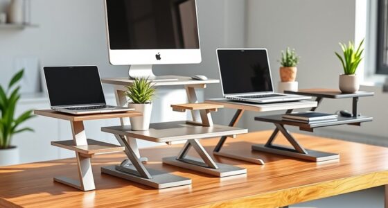 top adjustable desk risers