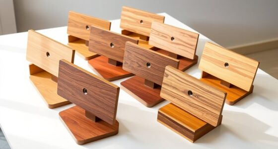 top wooden monitor stands