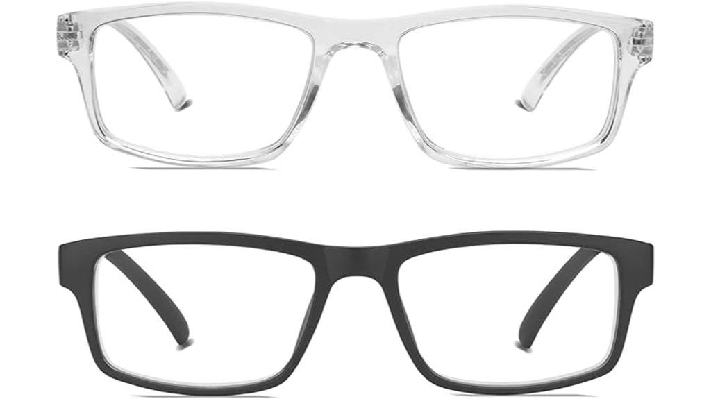 two blue light glasses
