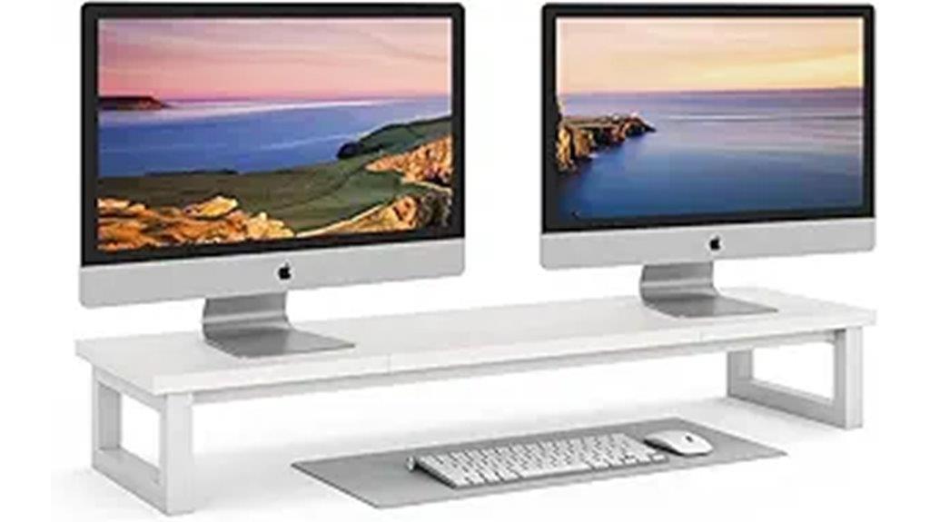 two monitor desk riser