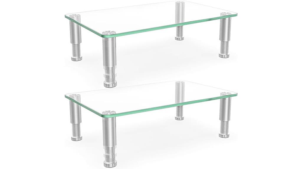 two pack adjustable risers