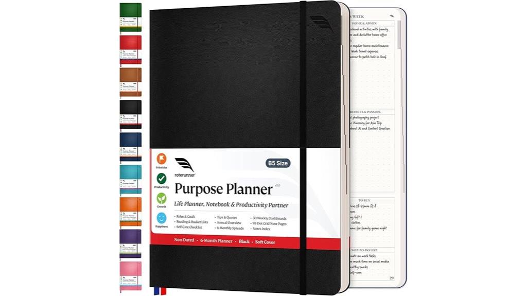 undated daily planning journal