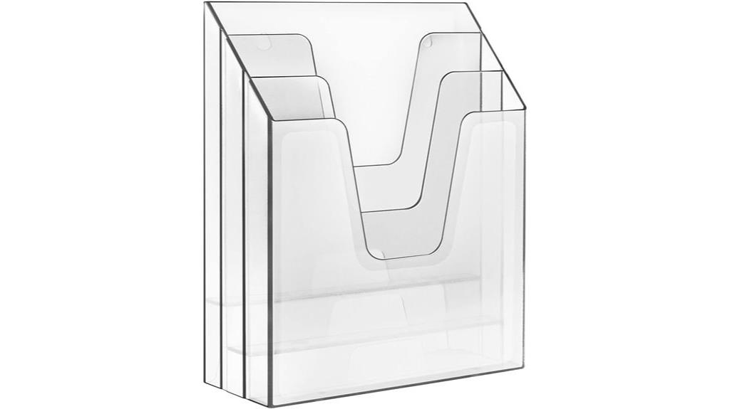 vertical triple file organizer