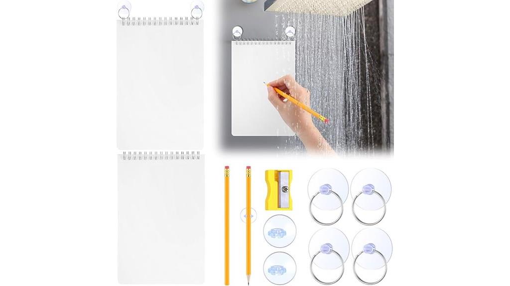 waterproof notepad with pencil