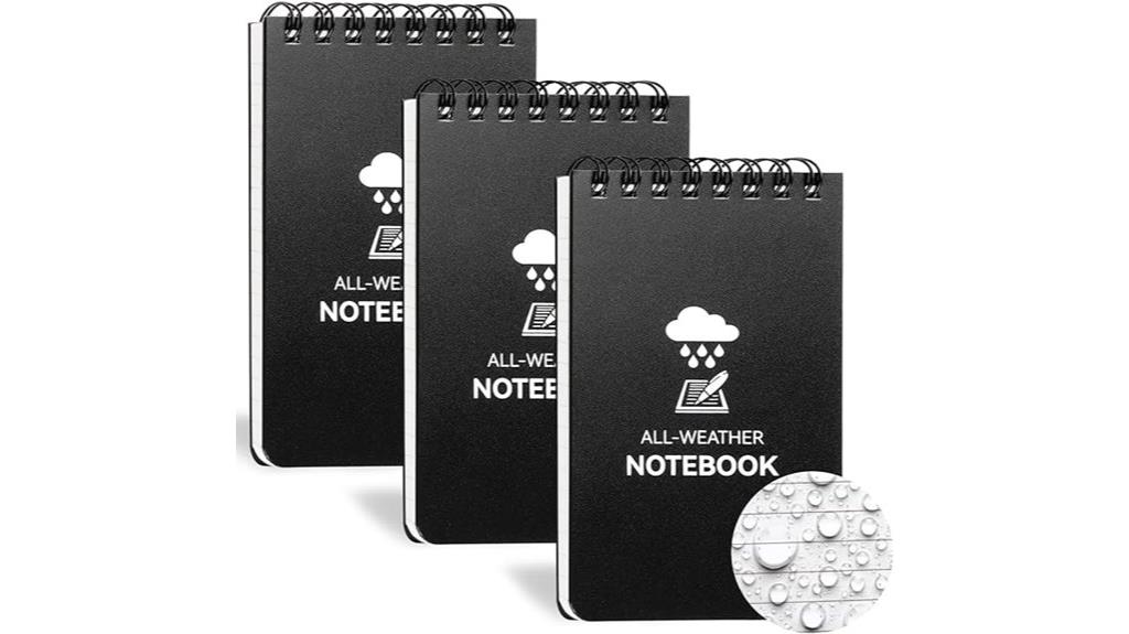 waterproof pocket notebook set