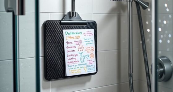 waterproof shower notepad list