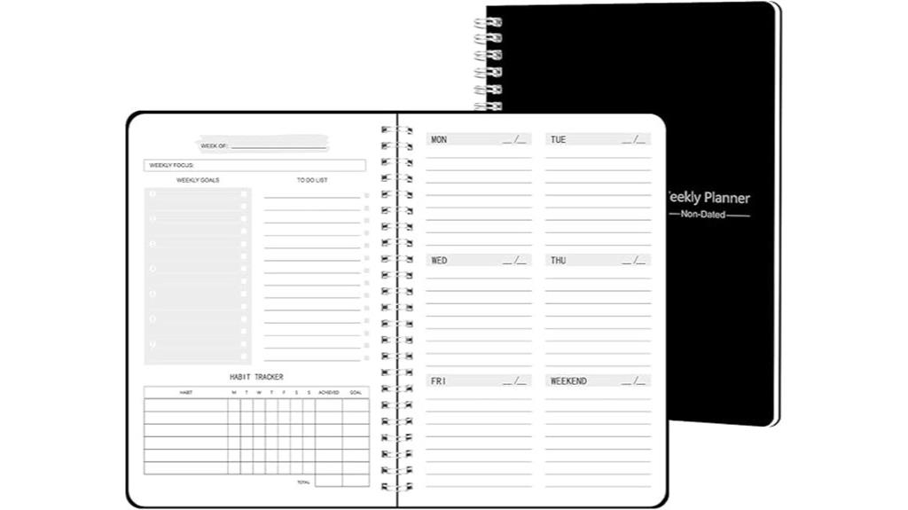 weekly planner with goals