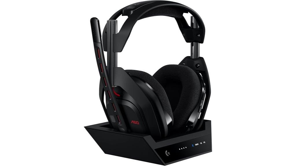 wireless gaming headset with base
