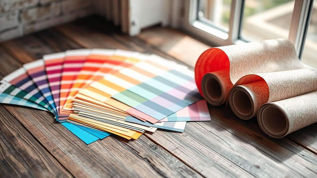 choose colors finishes textures