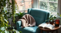 comfortable corner with books