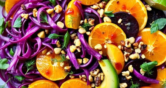 creative diverse salad ingredients