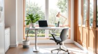 ergonomic stylish home workspace