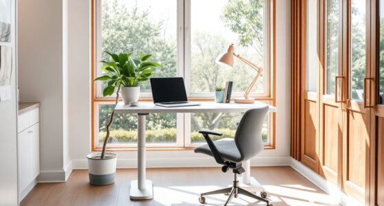 ergonomic stylish home workspace