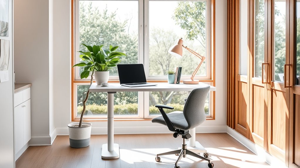 ergonomic stylish home workspace