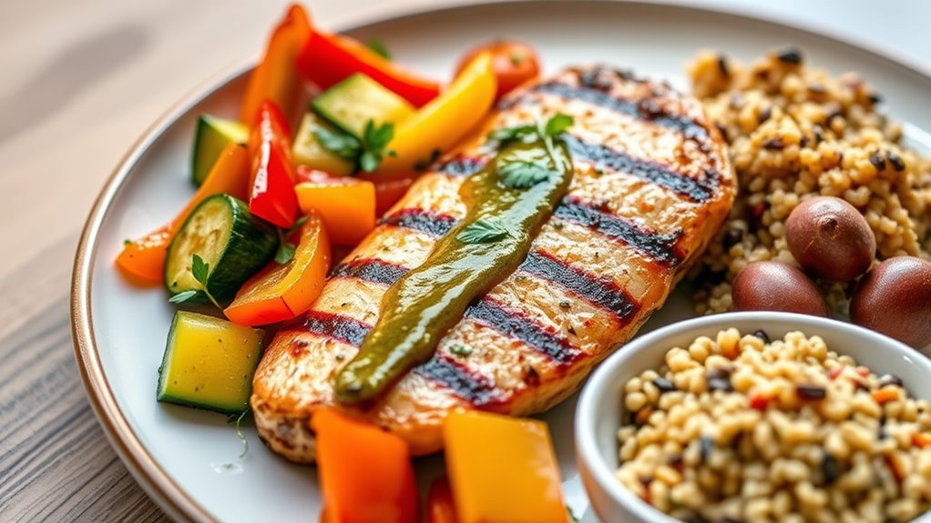 high protein meals stabilize blood