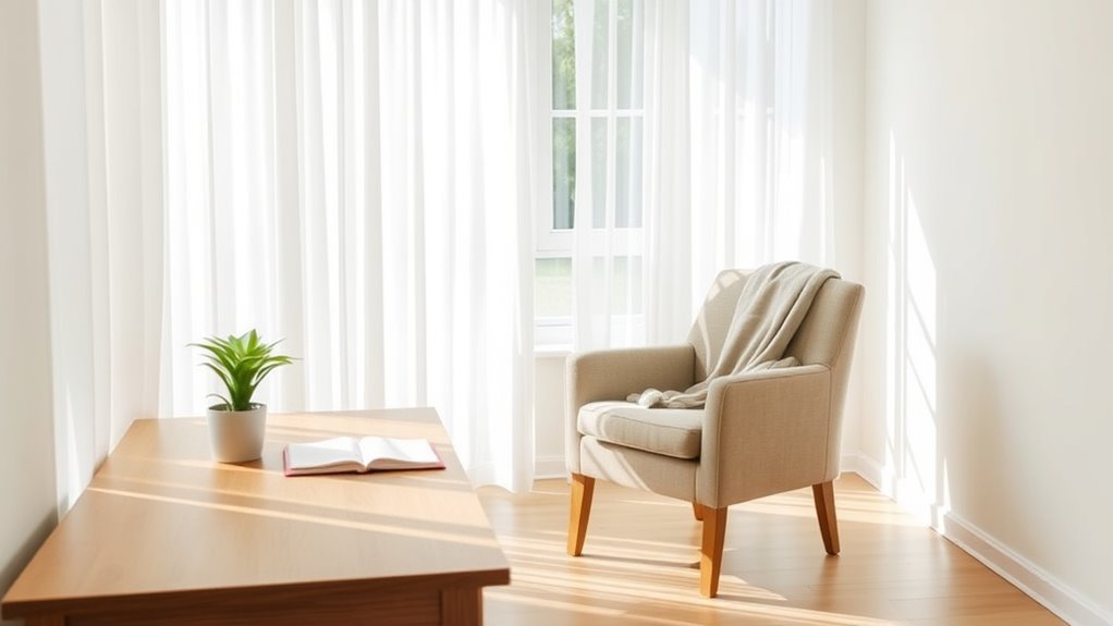 simplify space for focus