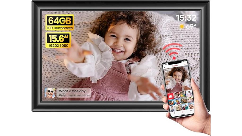 15 6 wifi digital frame