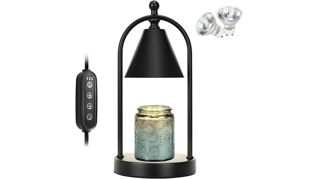 black candle warmer lamp
