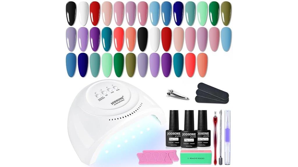 gel nail kit with uv light