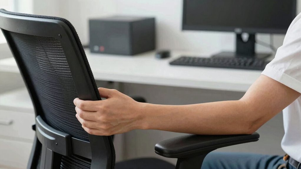 adjust armrest height properly