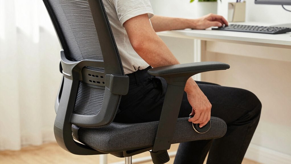 adjust seat depth lumbar