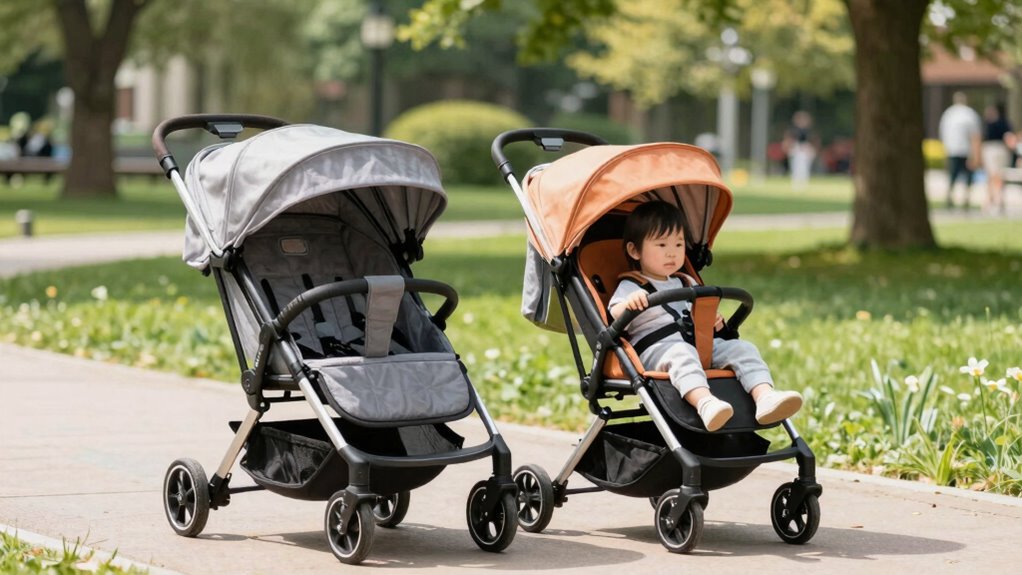 double stroller safety features