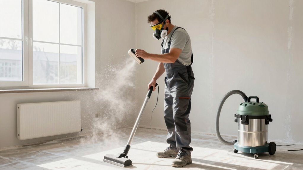 dust free sanding cleanup techniques